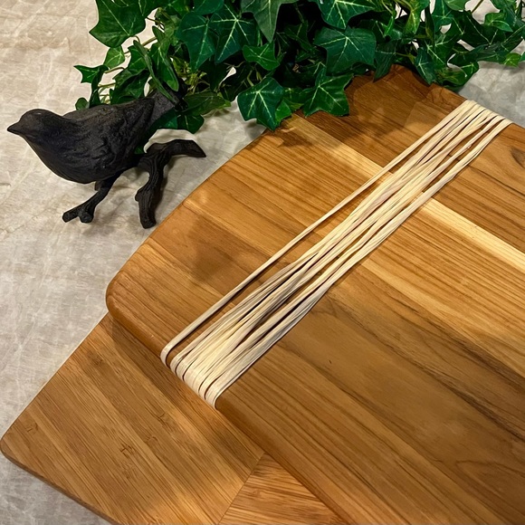 Beautifully Detailed Wood Grain Bamboo Butch Block Cutting Cheese Boards New 🍃 - Picture 2 of 3
